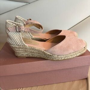 CARLO PAZOLINI ESPADRILLES SIZE 36 LEATHER